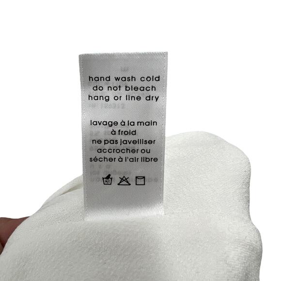 Naked Wardrobe Womens White High Neck Cut-Out Long Sleeve Dress Size Medium M - Picture 10 of 11